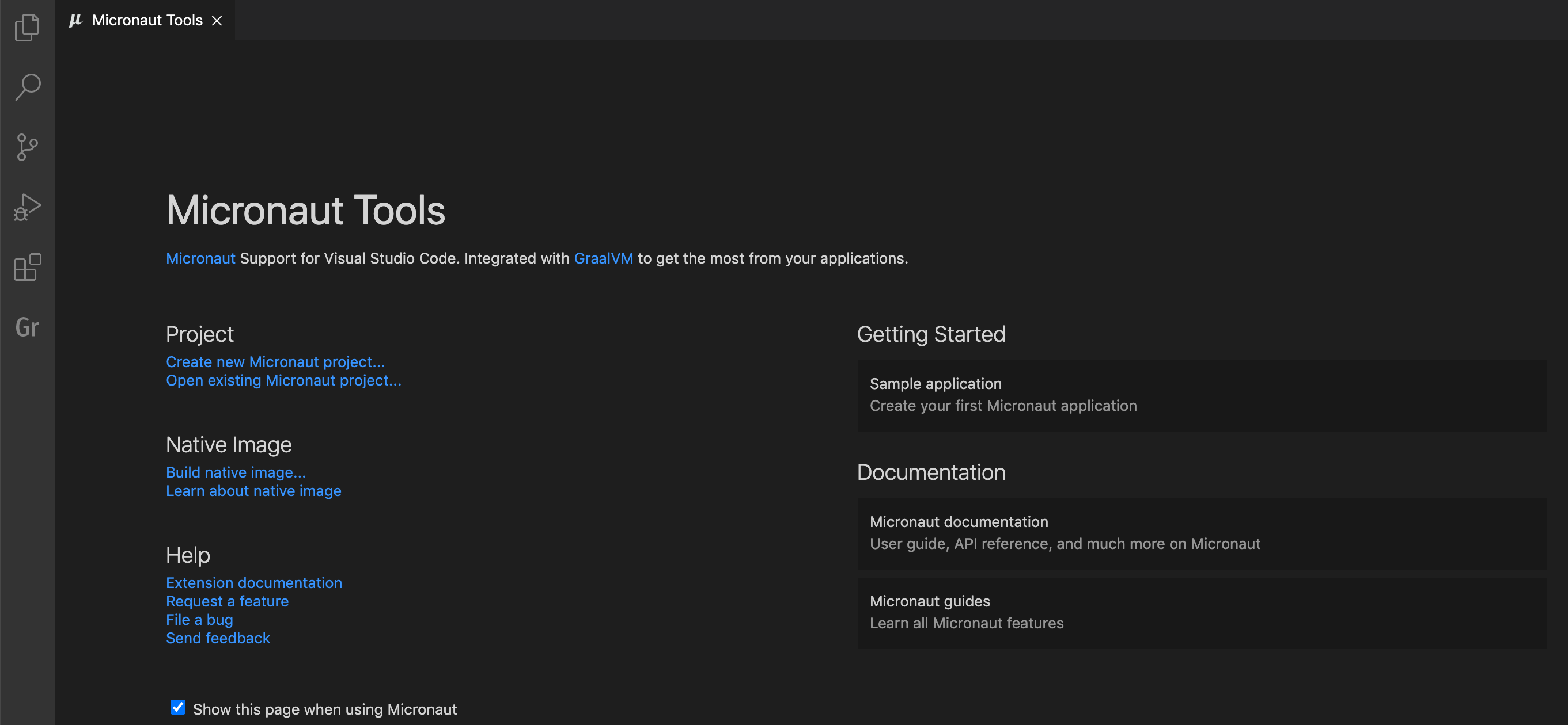 Micronaut Tools Page