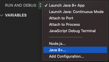 Debug configurations