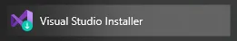 Open the Visual Studio Installer