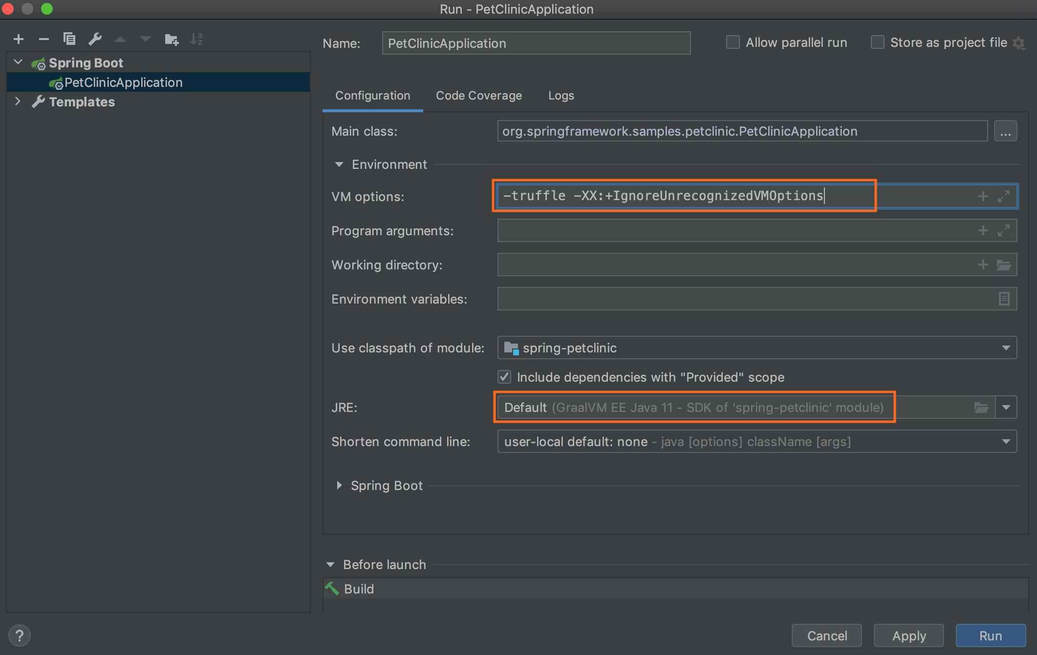 Intellij IDEA: Enable Environment Configuration