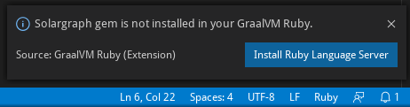No Ruby Language Server