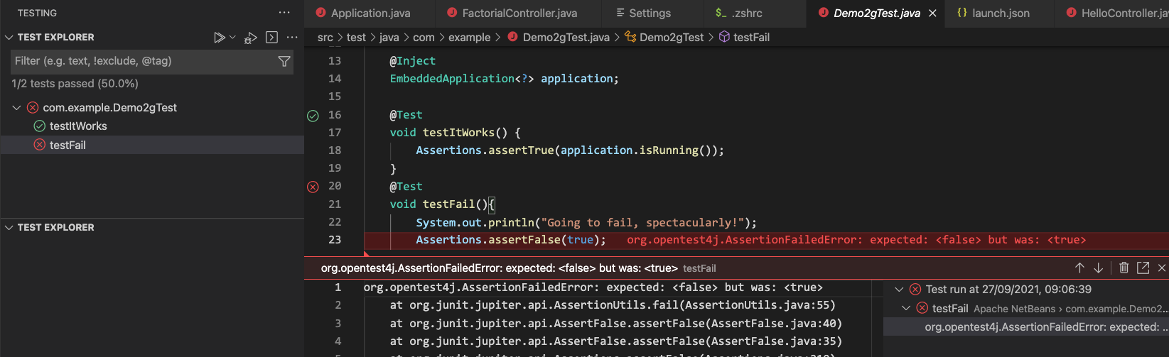 VS Code: Native Test Explorer API